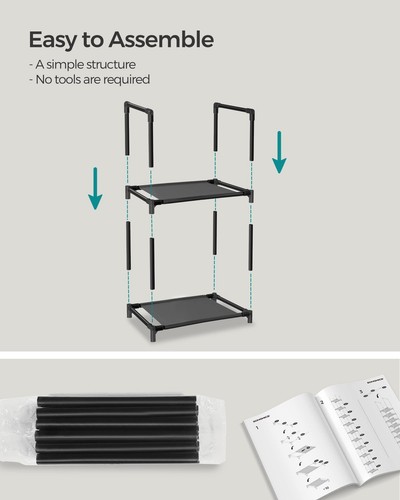 10-Tier Shoe Rack Shelf Storage Organizer for Entryway Bedroom Hallway - Picture 5 of 8