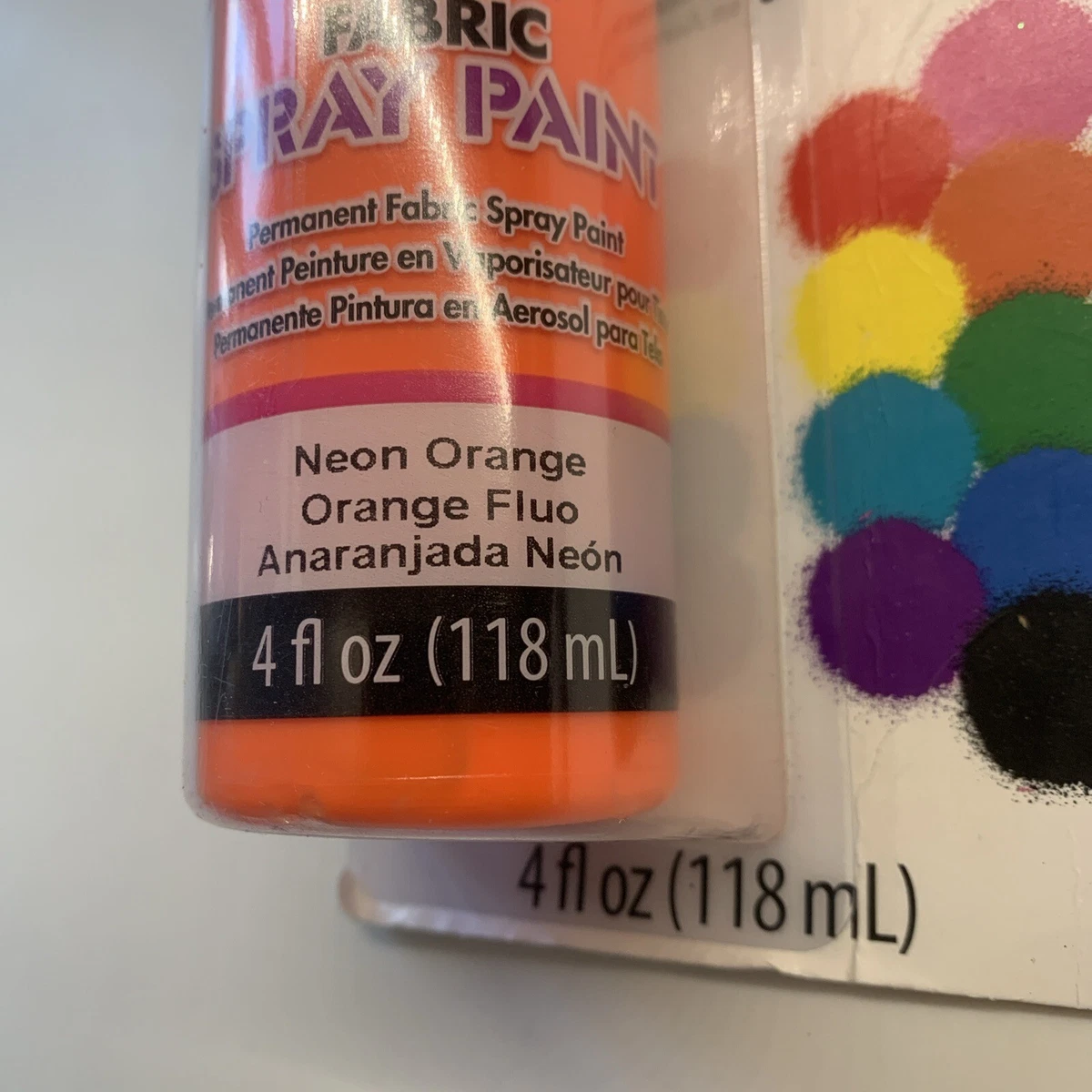 Tulip Fabric Spray Paint 4oz 118ml Non Toxic Neon Orange