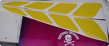 TZR CUSTOM SET 4 SPEED BLOCK PATTERN GRAPHICS DECALS STICKERS