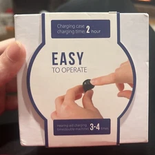 Pair Rechargeable Hearing Amplifier  ITE with Charging Box