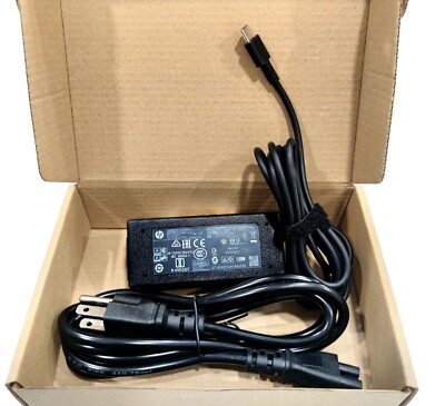 OEM Genuine 45W USB-C Power Adapter Charger HP Chromebook 934739