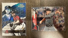 2020 Topps Gold Label Zac Gallen Blue Class 1 /150 & 2020 Topps Chrome Base #132