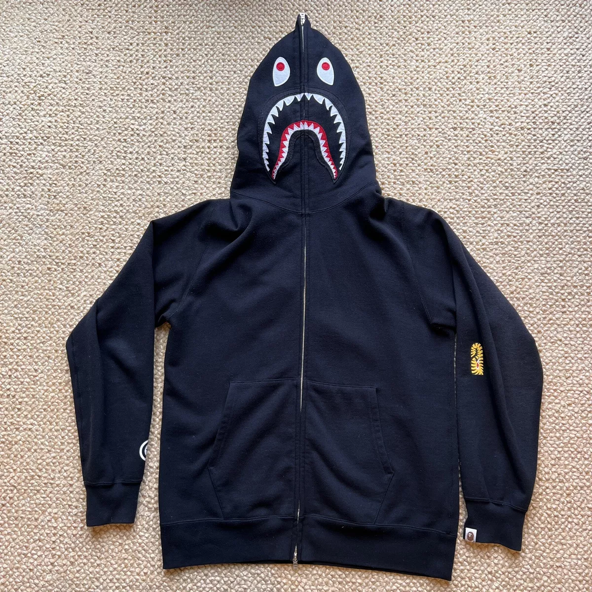Bape Shark hoodie PONR Black Size XXL