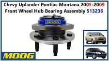 Chevy Uplander Pontiac Montana 05-09 Front Wheel Hub Bearing Assembly 513236
