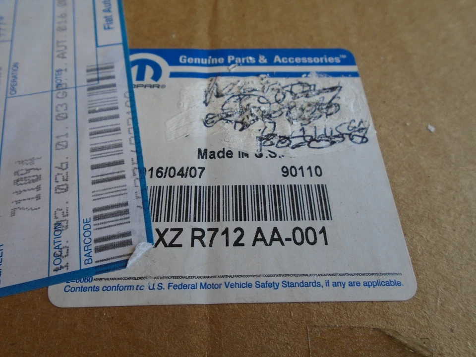 Mopar Sun Visor Set Left & Right Jeep Grand Cherokee 2011-2013 Beige CBXZR712AA — 第 2/4 张图片