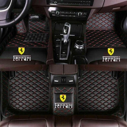 For Ferrari Car Floor Mats All Models Right Hand Drive Carpets Custom Waterproof Foto 3 de 4