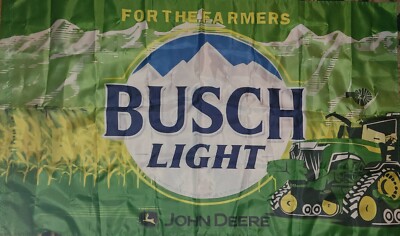 Anheuser Busch Light ''Brewed For The Farmers''  Tractor Banner Flag 