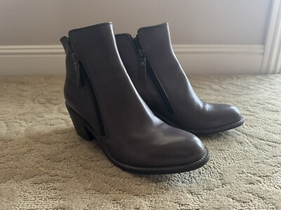 AGL Attilio Giusti Leombruni Women Ella Booties Leather Sz 39.5 New