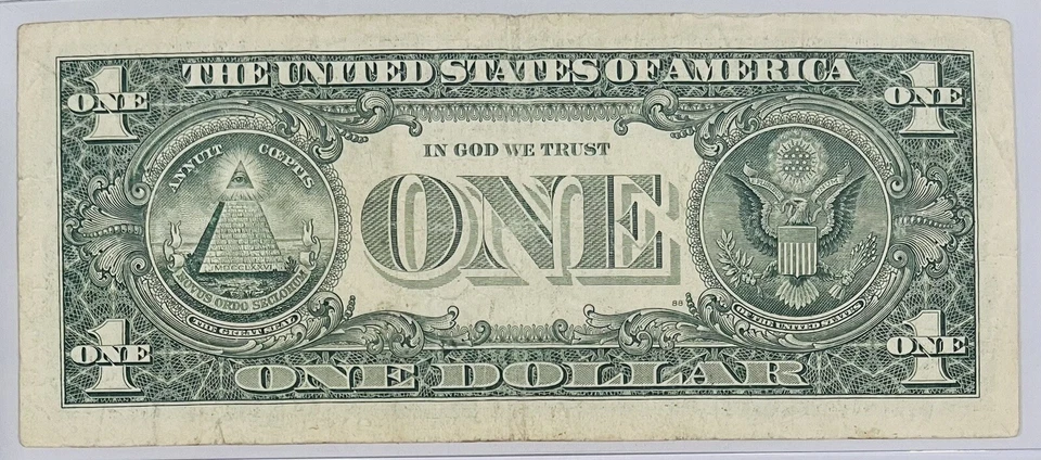 Billete De 1 Dólar Año 2013 Con Número De Serie Escalera Mixta.Para Colección. - Image 2 of 2