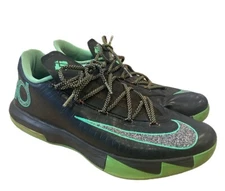 1343) Nike KD 6 'Night Vision' Brazil Black/Green 2014 599424-093 Men’s Size 12