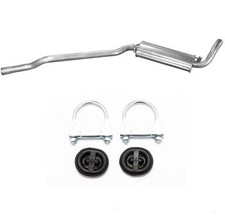 Mittelschalldämpfer, Mitteltopf Auspuff Audi 80 90 + MONTAGESATZ
