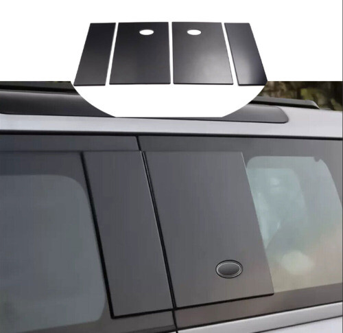 For LAND ROVER DEFENDER 2020-2024 Glossy Black Rear Side Window Cover ...