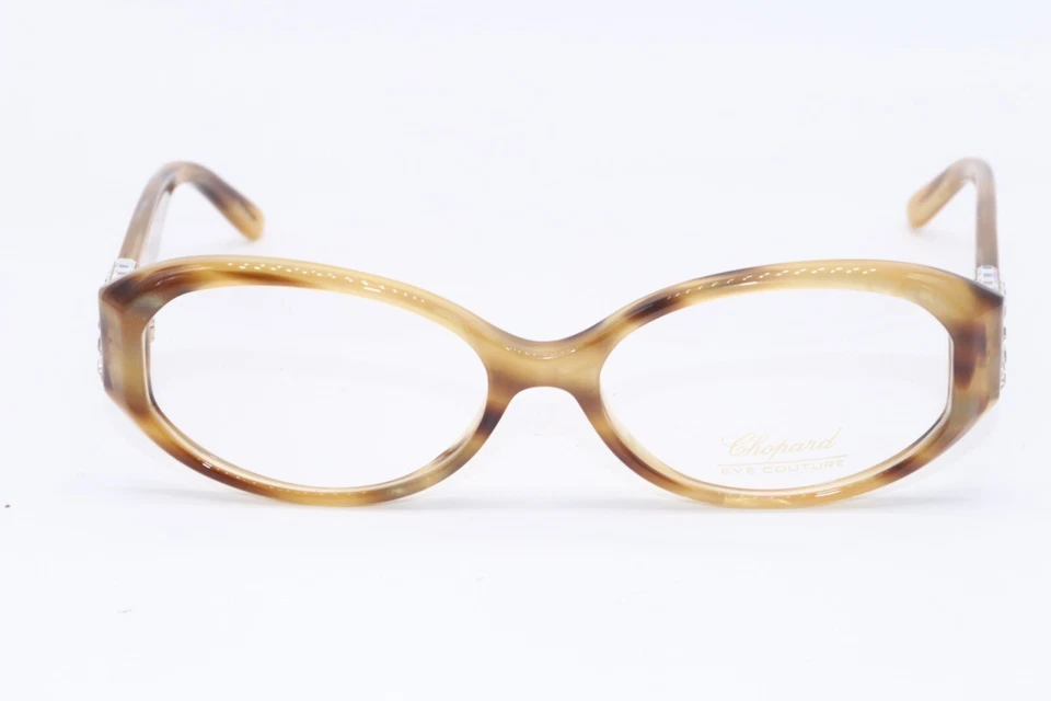 NUEVAS GAFAS CHOPARD EYE COUTURE VCH 026S 6U4 ORO MIEL MÁRMOL AUTÉNTICAS 52-15 Foto 2 de 4