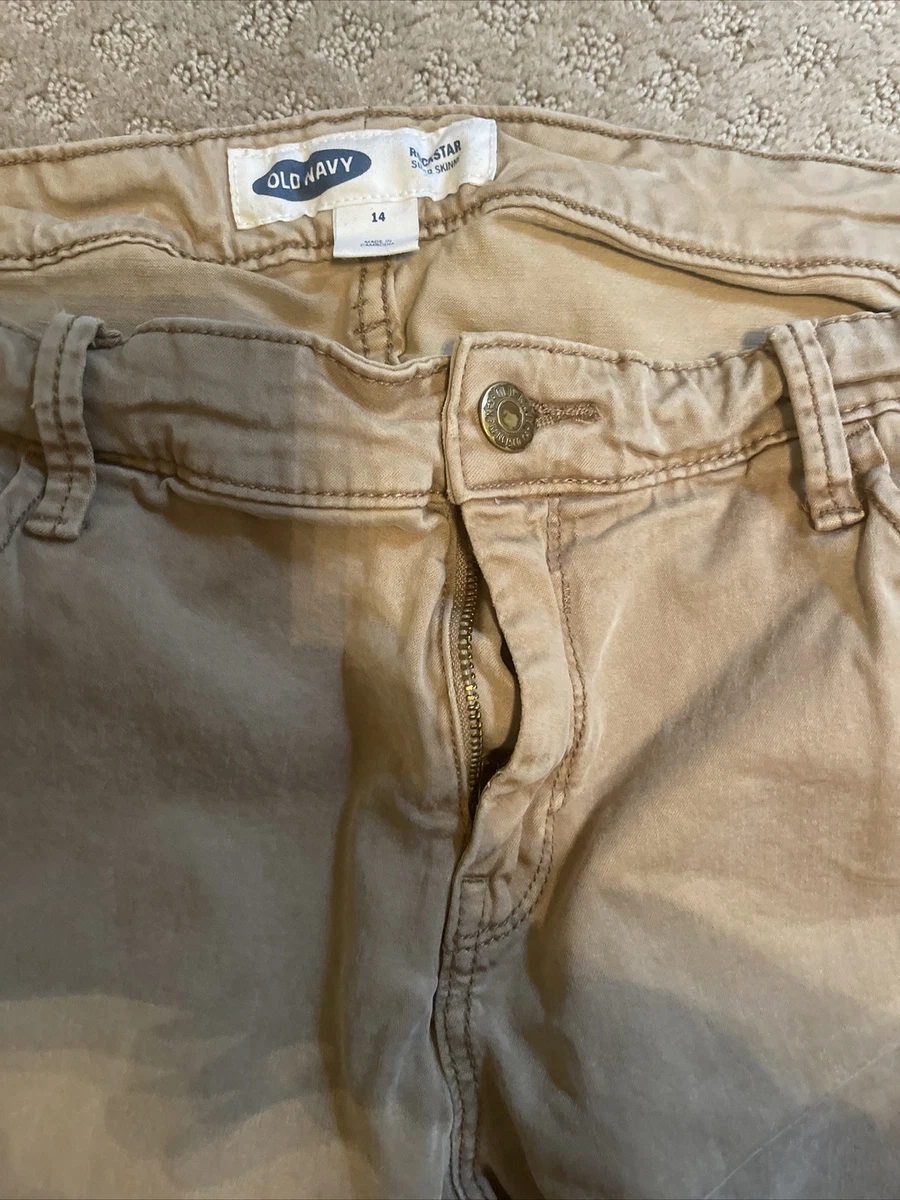 Old navy rockstar shop khaki jeans