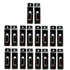 25Pc Chrome Single Notch Slatwall Hook Hooks Retail Display Metal Picture Hanger
