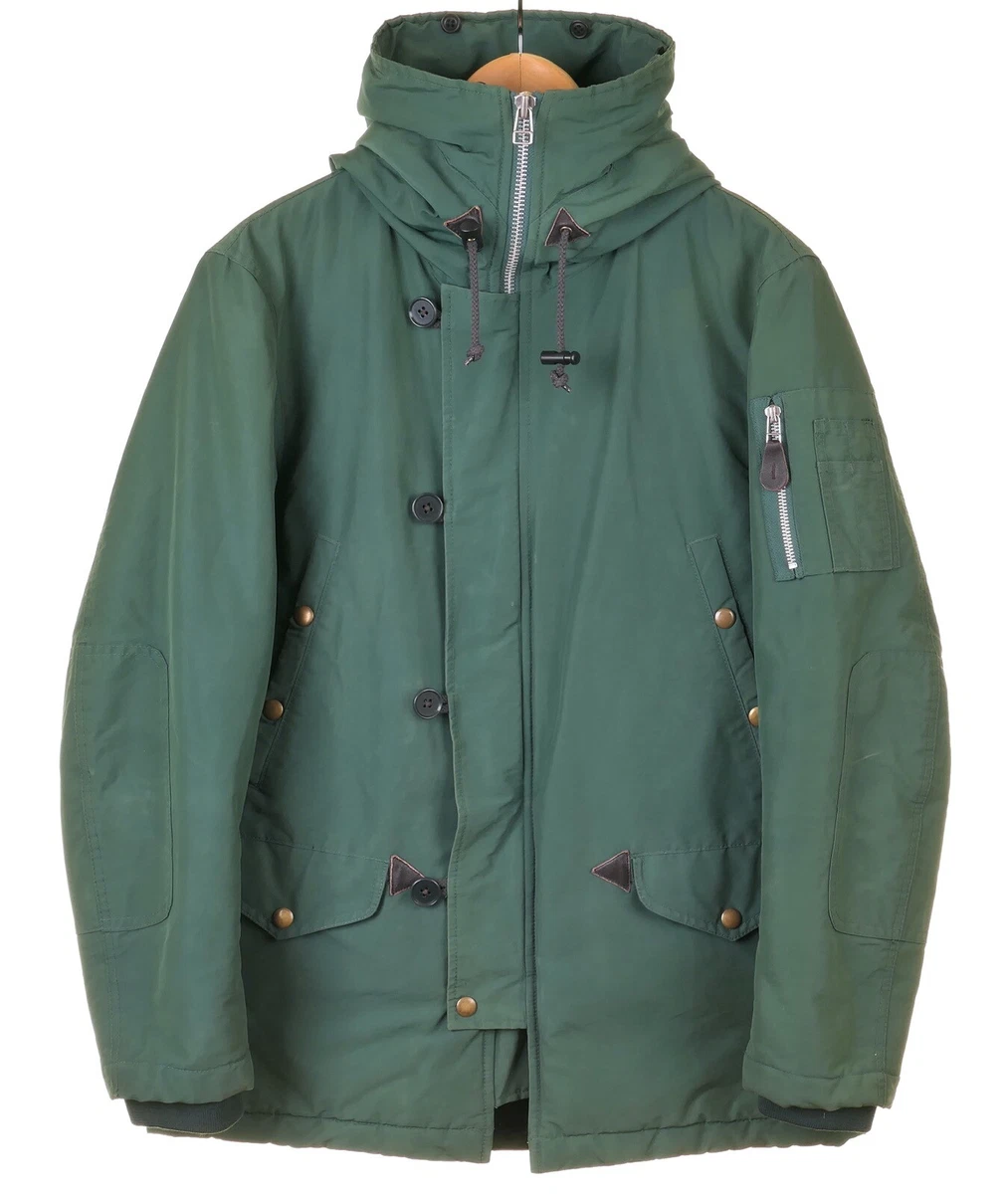 Schott NYC N-3B Aircrew Heavy Jacket Green Cotton Poly Parka Coat 38 | eBay