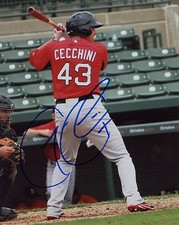 Garin Cecchini signed Red Sox 8x10 photo COA