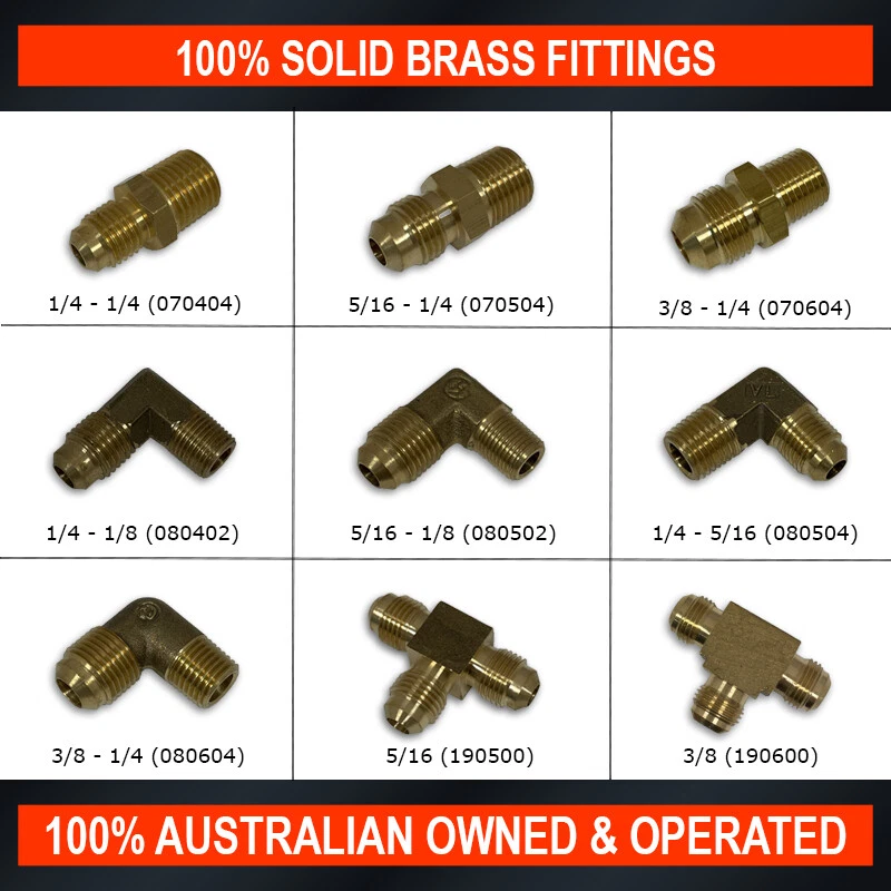 Solid Brass Fittings Male Flare Hex NPT Nipple Flare NPT Elbow