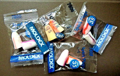  4 Paar (8 Stück) Gehörschutz-Stöpsel Ohrstöpsel Moldex 7800 Soft SNR 35 dB 