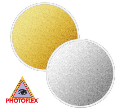 Photoflex LiteDisc PHLD22SG Aufheller Reflektor, Silber/Gold, 22'' (56cm)  NEU!