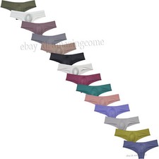 Men's Skin Feel Brazilian Bikini Underwear Enhance Bulge Pouch Mini Boxer Briefs