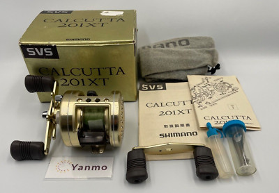 Shimano Calcutta 201XT Left-Handle Baitcasting Reel Gear 5.0:1 W/Spare Handle