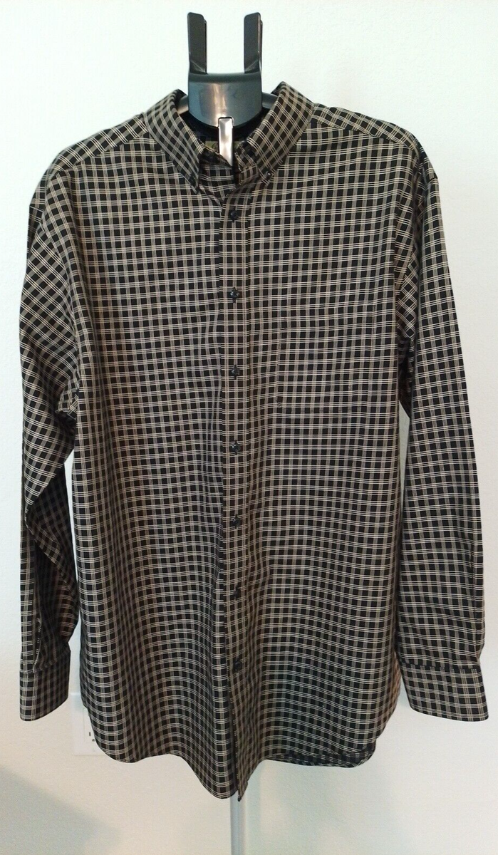 Men's Gold Label Roundtree & Yorke Non-Iron Perfect Performance Dress  Shirt...