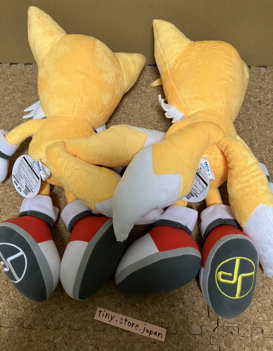 SEGA Sonic Super Jumbo Tails Plush Set Joypolis Limited 38cm Japan
