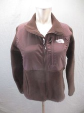 The North Face Size S Women Brown Full Zip Stand Collar Pocket Denali Jacket 873