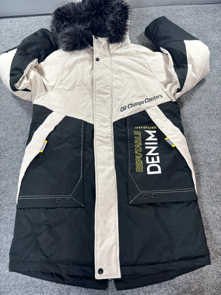 Chaqueta Thrasher para Hombres XL Negra Revista de Monopatín Piel Sintética Chaqueta con Capucha Foto 2 de 4