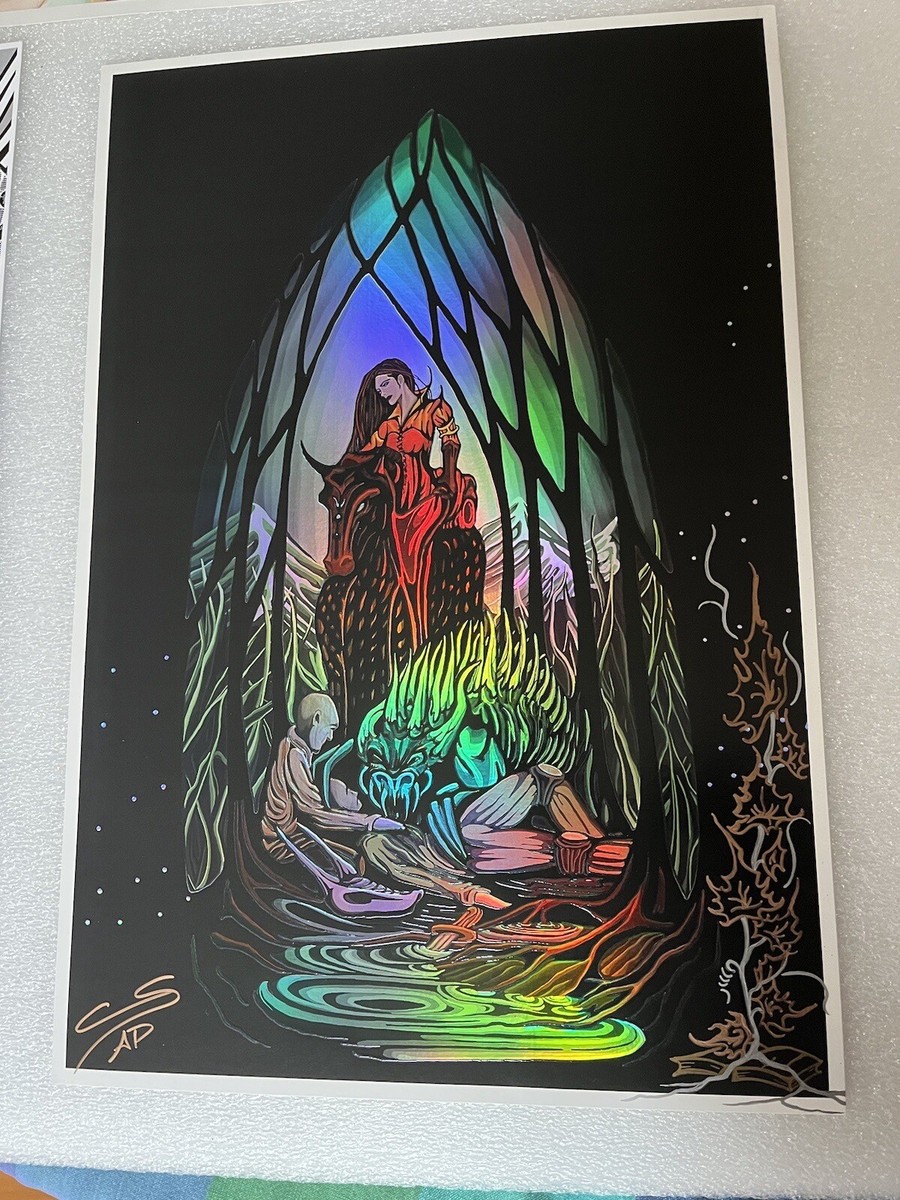 Phish Tour Gamehendge Tela Foil Poster Fan Art Not Jim Pollock