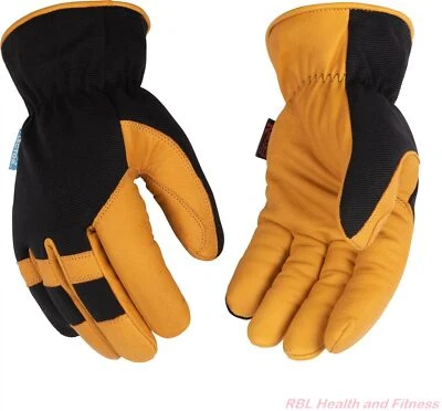 KINCO Pro 3104HKP Mens Lined Buffalo & Synthetic Hybrid Heatkeep Ski Gloves