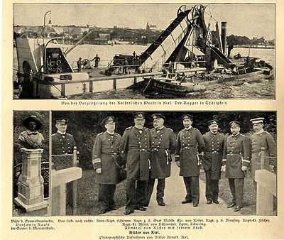 Vergrößerung d. Kaiserl.Werf in Kiel * Admiral v.Köster Bilddokument 1902