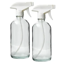 DMSOSTORE Two Glass 16 oz spray bottles | White trigger sprayer