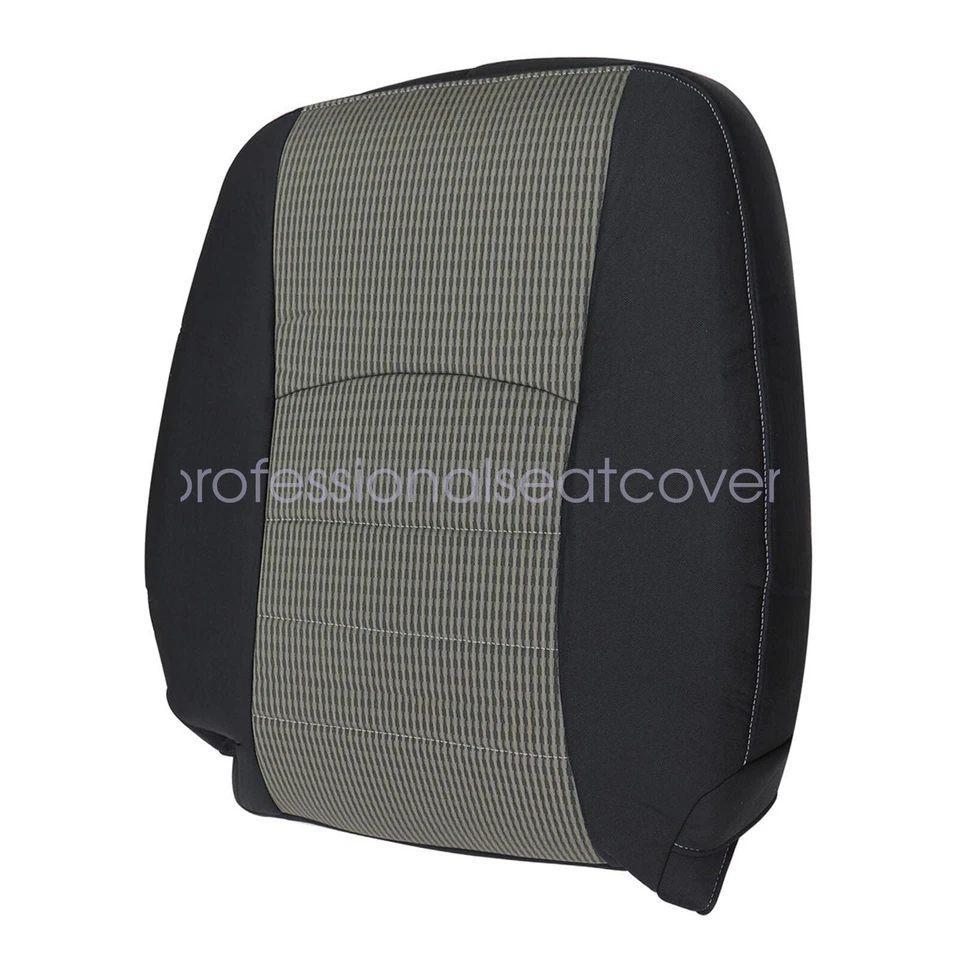 Cubierta de asiento de tela gris para conductor pasajero Dodge Ram 1500 2500 3500 2009-2012 Foto 4 de 4