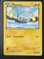 Chinchou 35/116 Common Plasma Freeze Pokemon Lightly Played