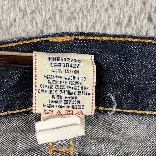 VTG True Religion Bootcut Jeans Men 31 Blue Logo Flap Pocket USA Fit 32x28 - Picture 9 of 12