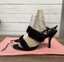 Nina NY Black Strappy Slingback Heels - Women