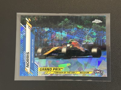 Topps F1 Chrome Sapphire 2020 - Lando Norris (RC) Driver Of The Day Belgium #166