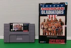 SNES Super Nintendo American Gladiators Cartridge W/ Manual
