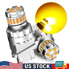 Auxito 2x 3157 3156 Amber Yellow Led Turn Signal Parking Light Bulb Error Free B