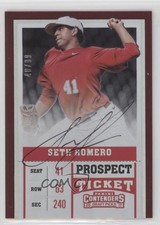 2017 Panini Contenders Draft Picks Prospect Ticket 40/99 Seth Romero Auto 0c2