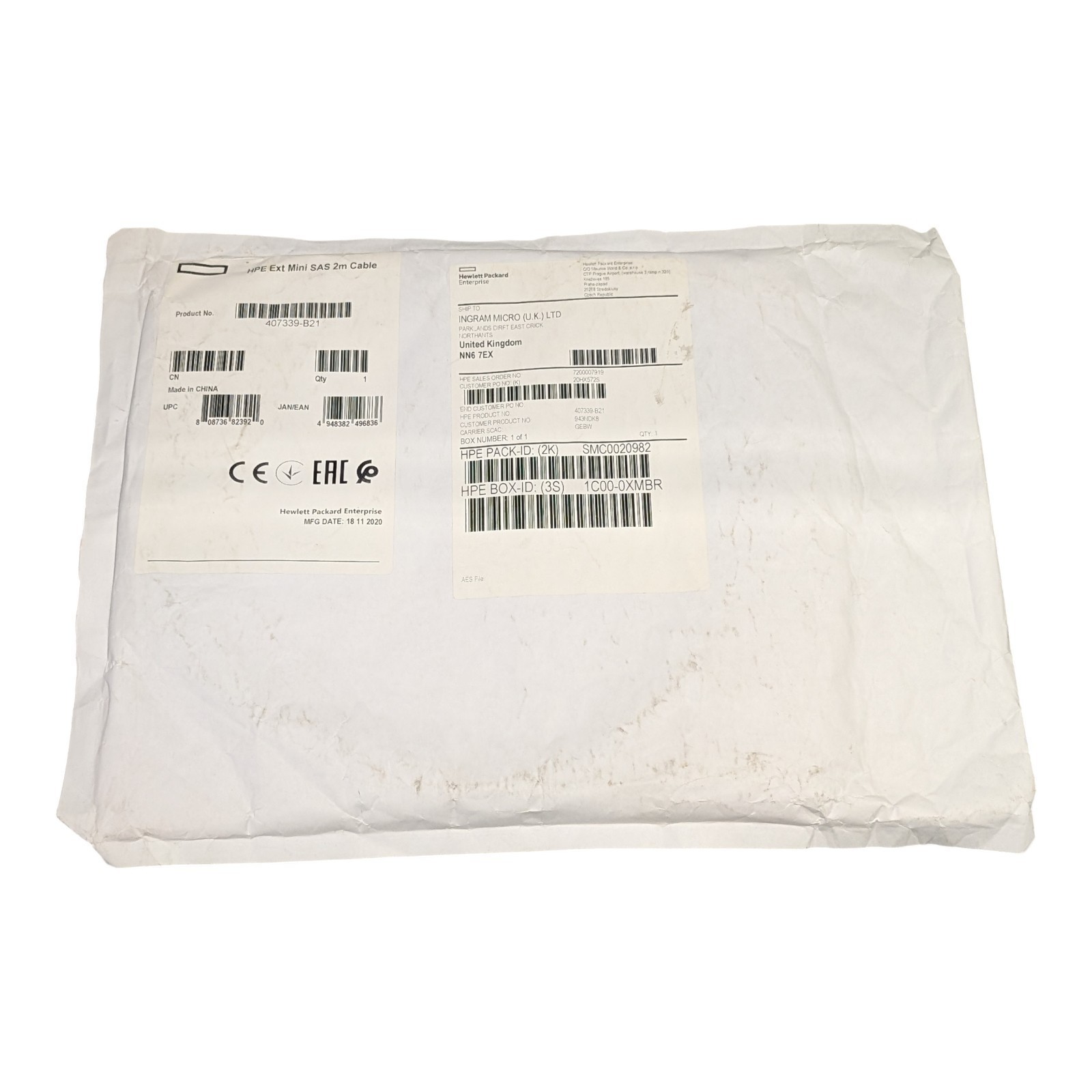 HP External Mini SAS to Mini SAS 2m Cable (407339-B21) - Brand New