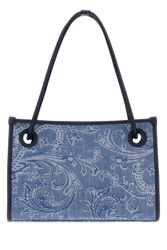 ETRO Blue small Eyes Tote Bag New & Authentic