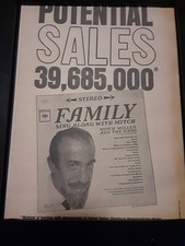 Mitch Miller Sing Along With Mitch Rare Original Promo Poster Ad Framed