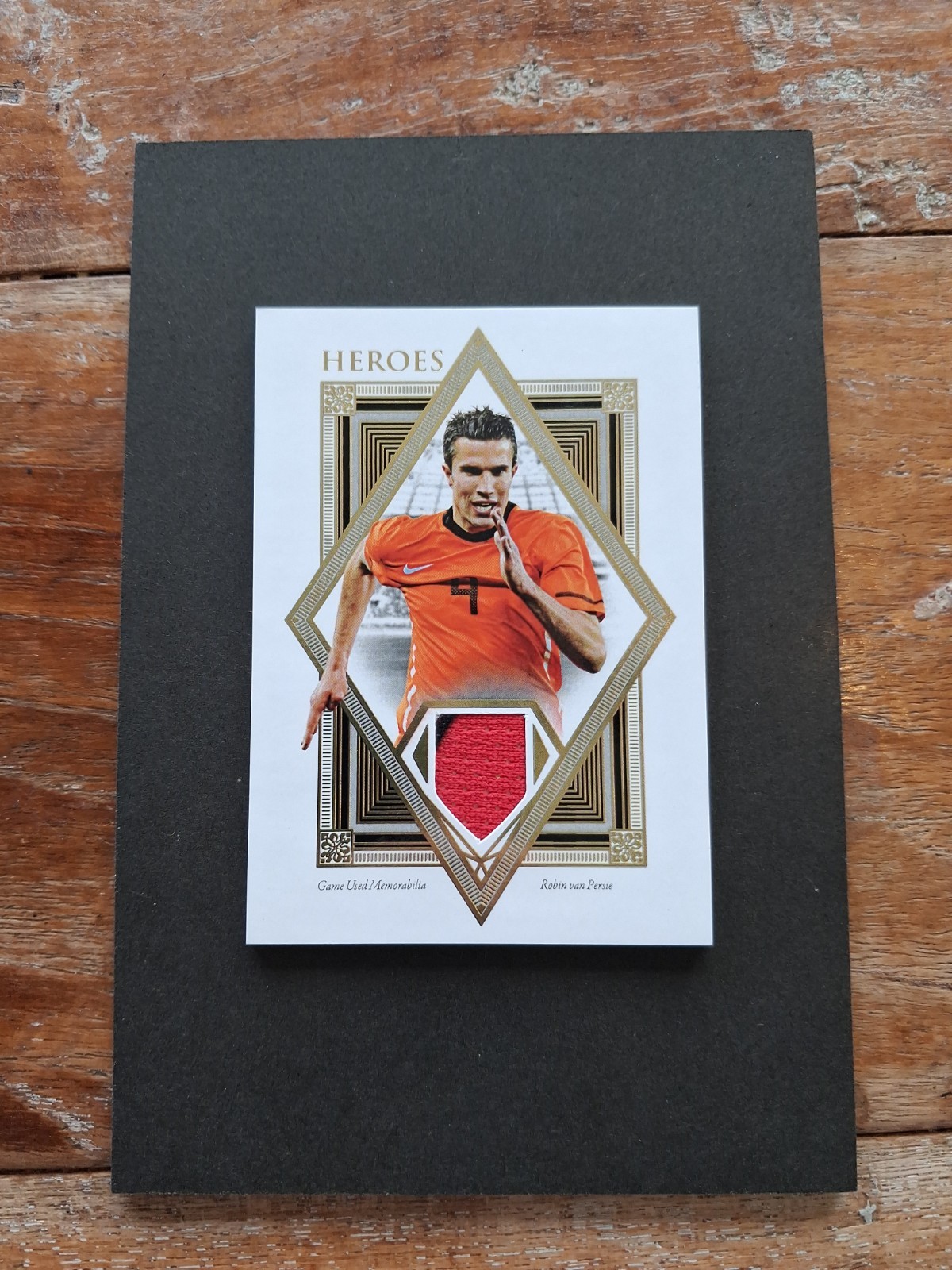 2022-23 Futera Unique Heroes Robin Van Persie Match Game Worn Jersey Patch /45 view 2
