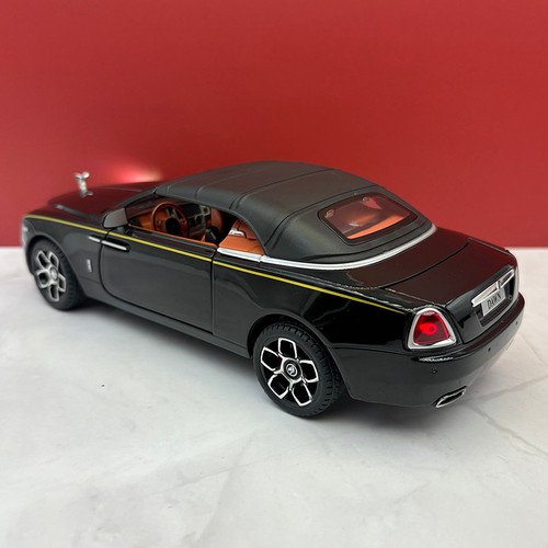 2022 Rolls Royce Dawn 2 Door Convertible - 1:24 Scale Diecast - Black - Picture 3 of 12