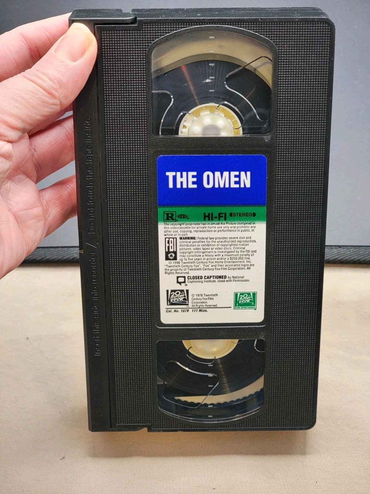 The Omen VHS Movie VCR Video Tape Used  Lee Remick Gregory Peck Horror thumbnail 8