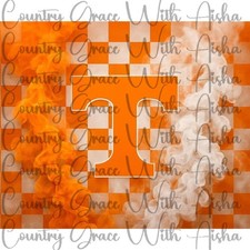 20oz Skinny Tumbler Vols Tennessee Football Sublimation Transfer Ready To Press