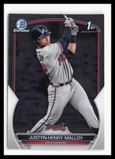 2023 Bowman Chrome Prospects #BCP-51 Justyn-Henry Malloy Atlanta Braves RC 1st 6
